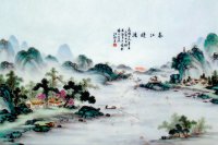 民国时的文人瓷画