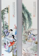 汪晓棠民国新粉彩瓷板画赏析